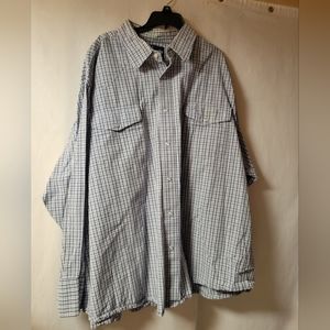 Wrangler Plaid Pearl‎ Snap Western Shirt Mens 2X